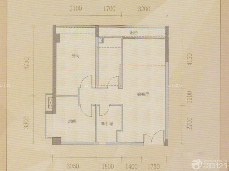佳润云凯雅寓户型图11户型 1室 面积:41.00m2