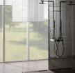 最新室内浴室玻璃隔断设计实景图欣赏