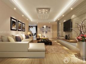 最新现代设计风格时尚客厅转角沙发装修图片