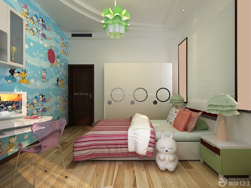 2014最新儿童小房间动漫墙纸图片设计大全_装