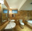 家庭卫生间浴室仿古砖装修实景图