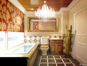 现代美式混搭风格 卫生间浴室装修图