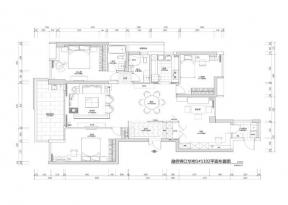 融僑錦江華府150平米三居室平面圖