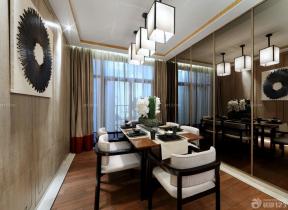 新中式风格家庭餐厅餐桌餐椅设计图片