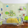 现代简约风格儿童房绿色条纹墙纸设计图片大全