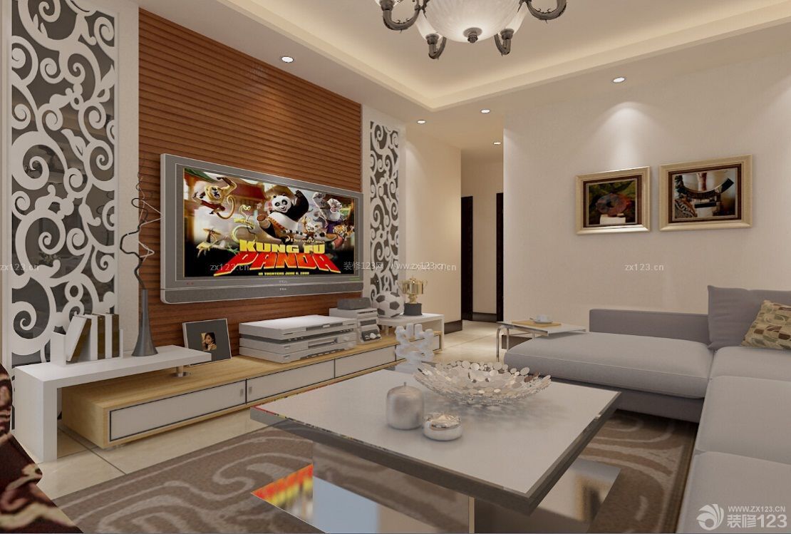 欧式家装设计时尚客厅室内电视背景墙装修图大全