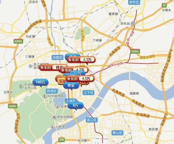 杭州市楼盘地图