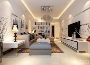 现代设计风格 客厅装修设计 水晶灯 
