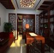 中式风格家装书房红木写字台设计图片