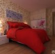 现代家居卧室颜色搭配床头背景墙设计图