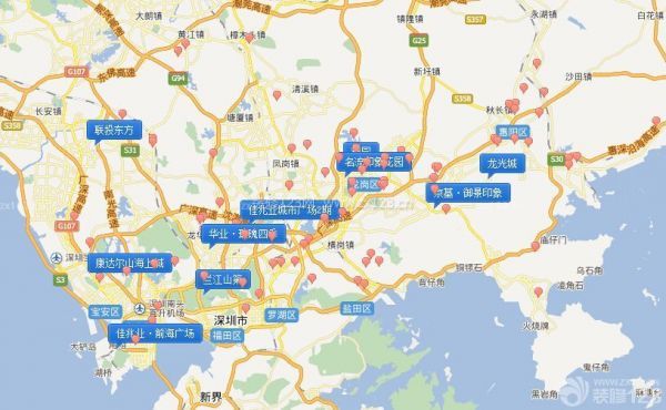 深圳新楼盘地图