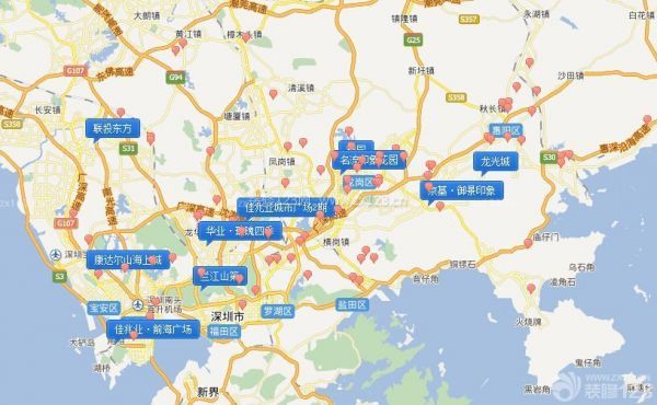 深圳新楼盘地图,深圳楼盘一览无余