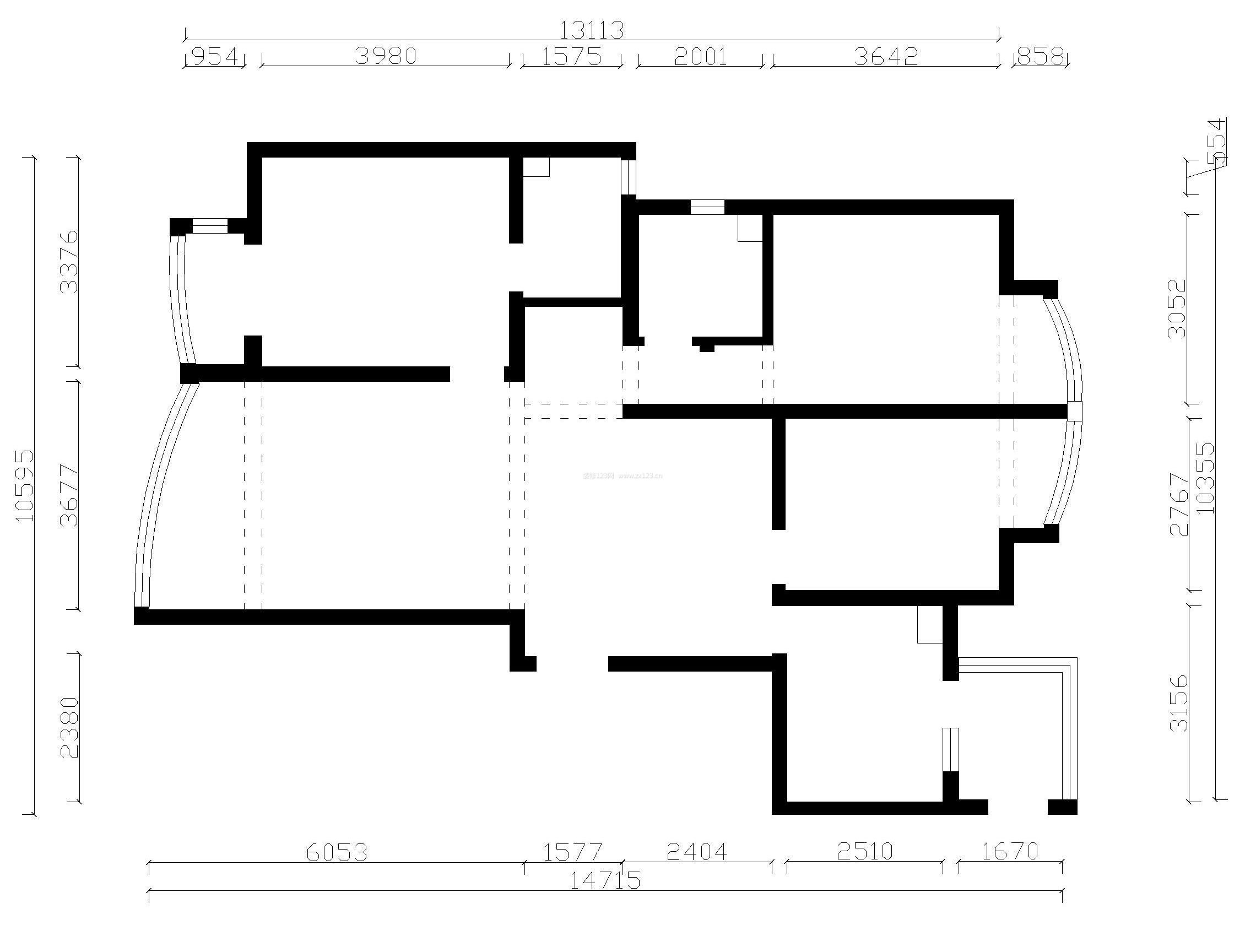 星河御城135平米三居室戶型圖