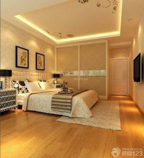 三室两厅 时尚现代风格 大卧室 浅褐色木地板
