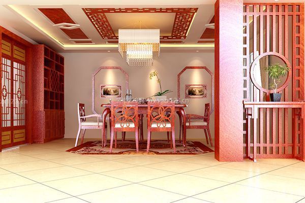 中餐厅设计案例——红木突出风格