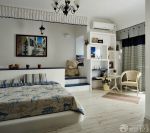 地中海风格装饰大卧室床头背景墙设计图欣赏
