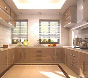 现代风格厨房地面瓷砖铺贴效果图设计