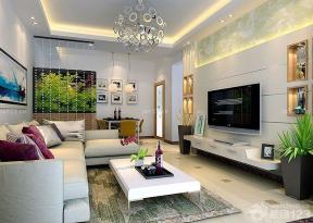 现代设计风格 新房客厅装修效果图 室内电视背景墙