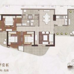 文德先生户型图住宅03单元 3室 面积:143.00m2