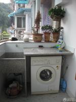 簡約沉穩(wěn)陽臺洗衣機(jī)裝修實(shí)景圖