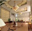 欧式风格别墅客厅瓷砖拼花设计效果图展示