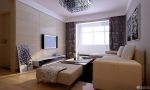 现代客厅组合沙发电视背景墙装修图欣赏