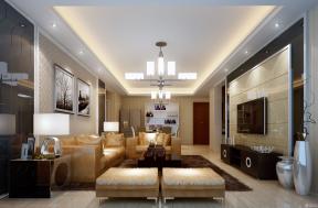 现代设计风格 长方形客厅 组合沙发