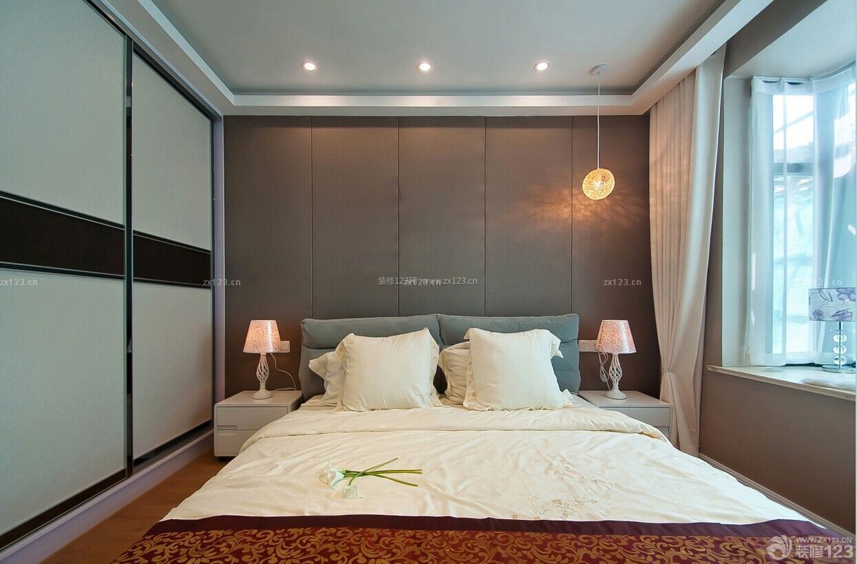 2014主卧室床头背景墙设计图