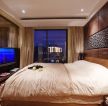 2014现代设计风格大卧室室内软床装修图