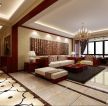 新中式风格三室两厅客厅装修设计组合沙发图