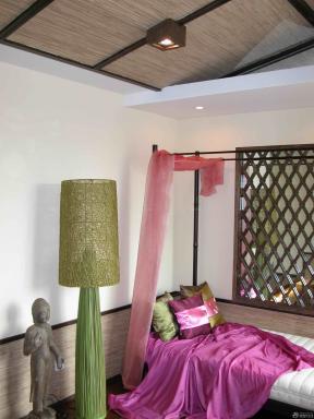 东南亚风格设计 120平方 三室两厅 卧室设计 卧室颜色搭配 