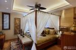 东南亚风格12平米卧室家装吊顶实景图