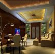 东南亚风格设计酒店包间室内麻将图欣赏