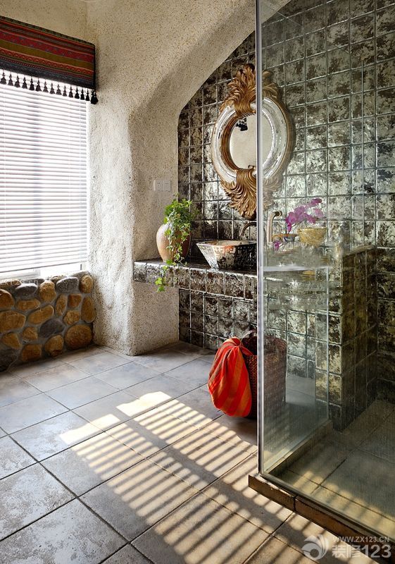 地中海风格洗手间装饰图片
