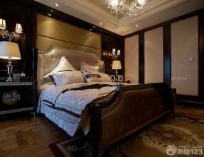 古典家居装修效果图 主卧室 双人床