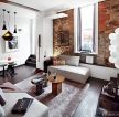 60平米现代简约客厅沙发设计效果图