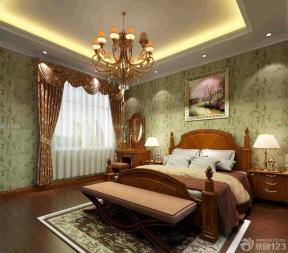 古典欧式风格 大卧室 床头背景墙