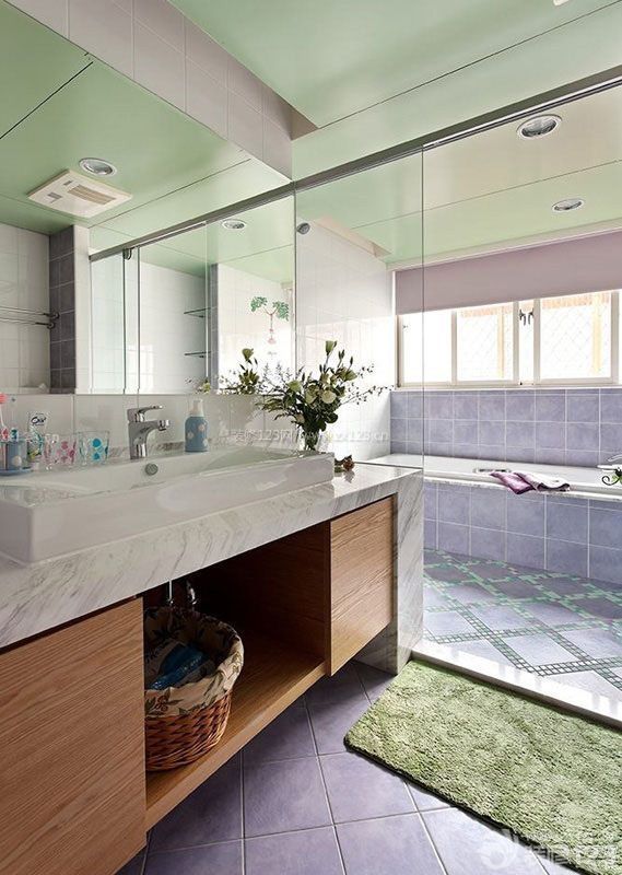 100平米卫浴洗手间装修图片