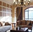 美式风格客厅布艺沙发装修案例