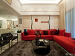 96平米户型新中式风格客厅沙发设计图片