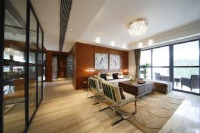 100平米 现代设计风格 室内客厅装修图 