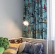 125平米户型卧室印花窗帘设计图