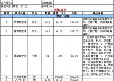 裝修報(bào)價(jià)單表格下載