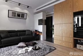 110平米房子 新古典主义风格 长方形客厅 储物柜 