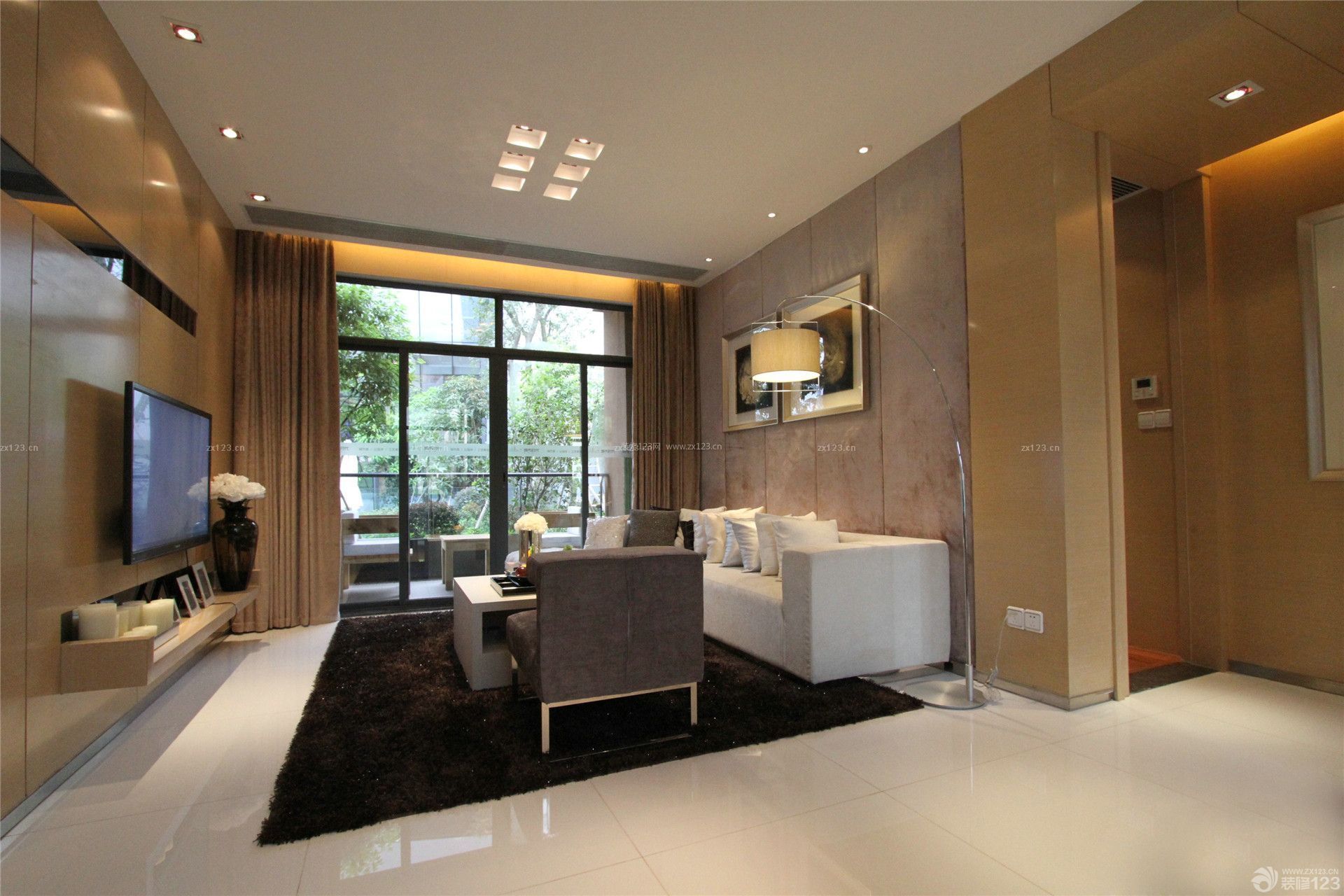 90平米现代设计风格家装客厅
