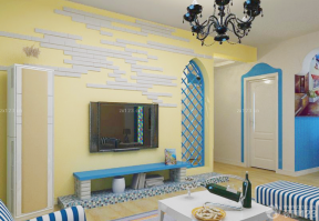 115平米 地中海风格设计 背景墙装饰 
