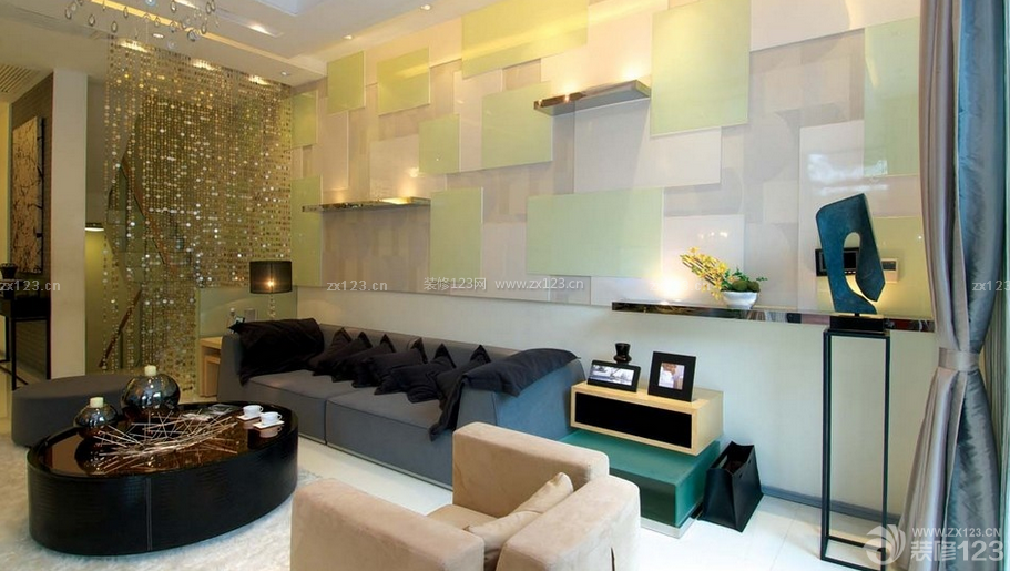 150平米客厅现代沙发设计