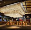 中式风格酒店餐厅水晶灯装修图片