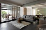 100平米房子现代客厅地毯设计