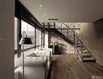 130平方新中式风格复式楼梯设计图